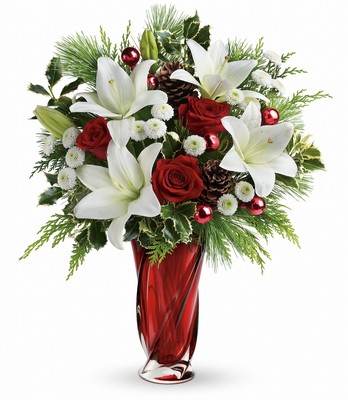 Teleflora's Christmas Swirl Bouquet
